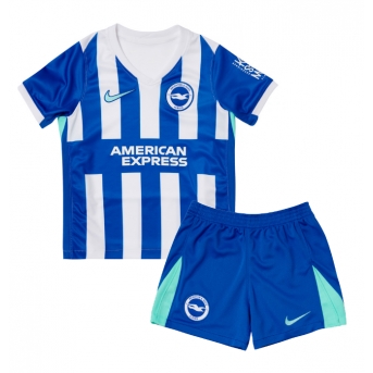 Billige Fotballdrakt Brighton Replika Hjemmedraktsett Barn 2025-26 Kortermet (med bukser)